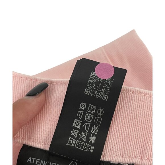 Zara Womens Jeans EU 38 US 6 Wide Leg Pink High Waist Regular Fit 3078/630 NWT - Picture 9 of 16